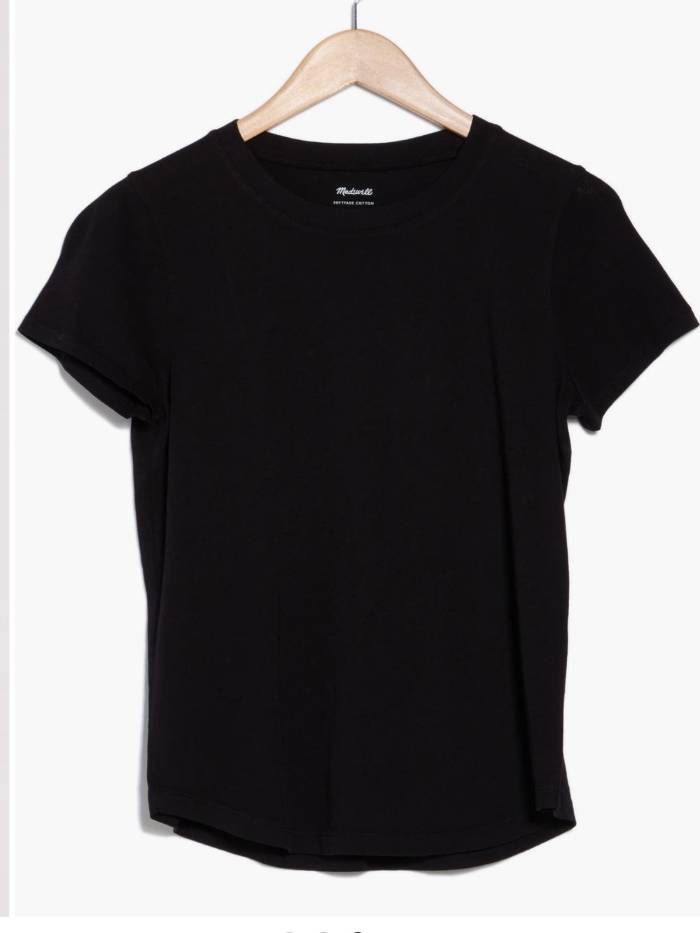 NWT Madewell Vintage Crewneck Cotton T-Shirt black